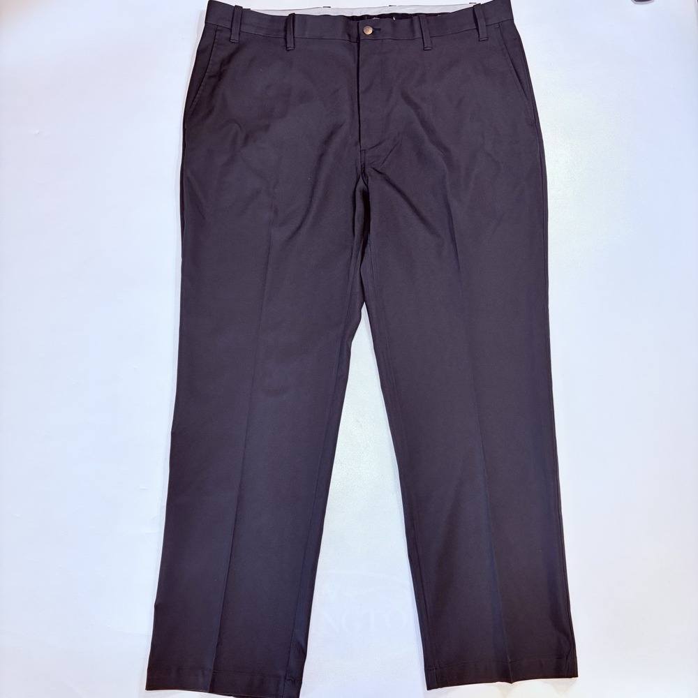 Callaway Men's 40x30 Black Golf Pants Flat Front Performance